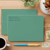 Green and Blue Striped A7 Envelope (Desk)