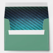Green and Blue Striped A7 Envelope (Back (Bottom))