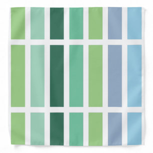 Green and Blue Stripes Bandana