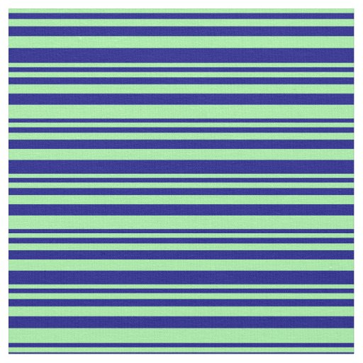 Green and Blue Stripes Fabric