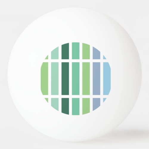 Green and Blue Stripes Ping Pong Ball