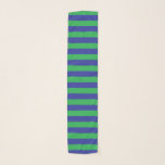 Green and Blue Stripes Scarf<br><div class="desc">Abstract digital art of green and blue stripes</div>