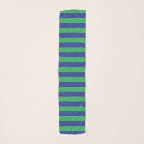 Green and Blue Stripes Scarf