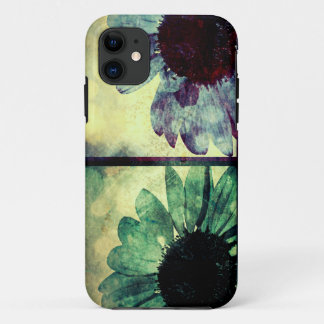 Green And Blue Sunflowers Art iPhone 5 Case