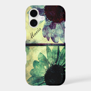 Green And Blue Sunflowers Art iPhone 7+ Case