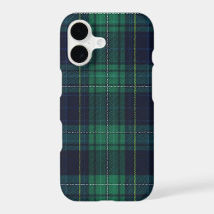 Green and Blue Tartan Plaid iPhone 17 Case