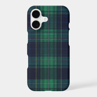 Green and Blue Tartan Plaid iPhone 17 Case