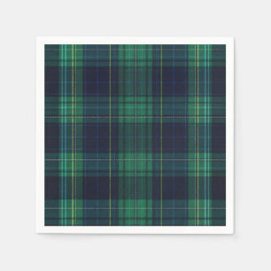 Green and Blue Tartan Plaid Napkins