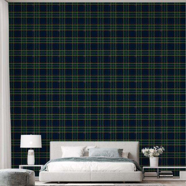 Green and Blue Tartan Plaid Wallpaper Wallpaper (Bedroom)