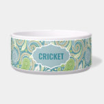 Green and blue vintage paisly pattern monogram<br><div class="desc">Pastel blue and green vintage floral paisley pattern with a custom name/monogram.</div>