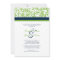 Green and Blue Wedding Invitation