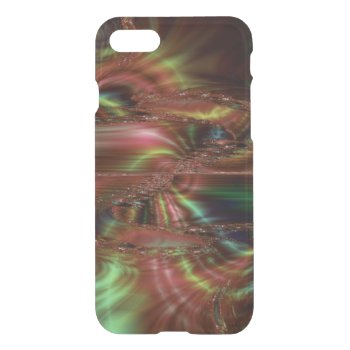 Green and Brown Abstract Initial iPhone 7 Case
