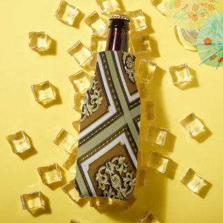 Green and Brown Architectural Bottle Cooler