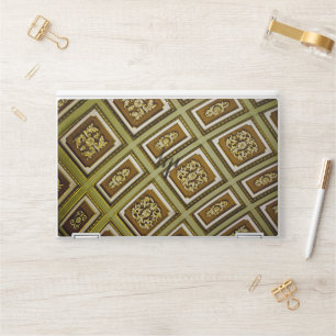 Green and Brown Architecture Print HP Laptop Skin