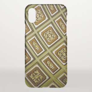 Green and Brown Architecture Print iPhone X Case