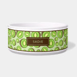 Green And Brown Kiwifruit Pattern With Custom Name<br><div class="desc">Destei's illustrated pattern of kiwifruits / kiwis in green and brown colors. There's also a personalizable text area for a name.</div>