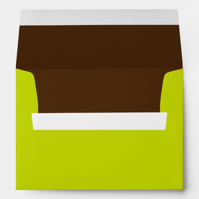 Green and Brown Lined Envelope (Back (Bottom))
