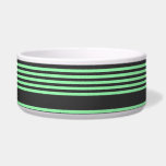 Green and charcoal five stripes pattern bowl<br><div class="desc">Green and charcoal five stripes pattern</div>