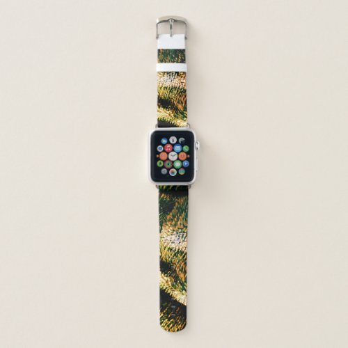 Green and Cream Abstract 38mm  40mm Apple Watch Band