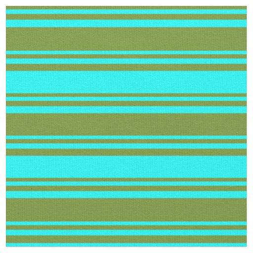 Green and Cyan Pattern Fabric