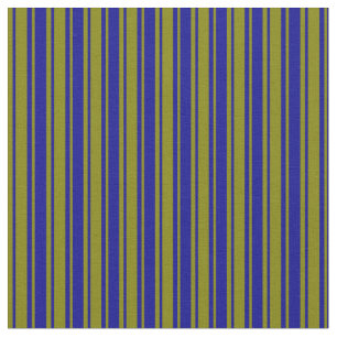 Green and Dark Blue Colored Lined/Striped Pattern Fabric