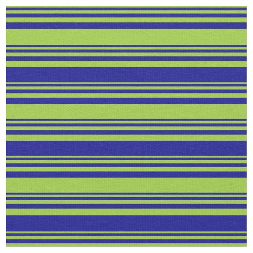Green and Dark Blue Lined/Striped Pattern Fabric