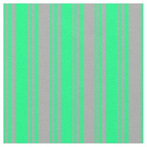 Green and Dark Gray Lines/Stripes Pattern Fabric