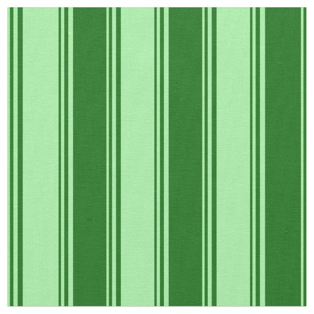 Green and Dark Green Colored Pattern Fabric (Close Up)