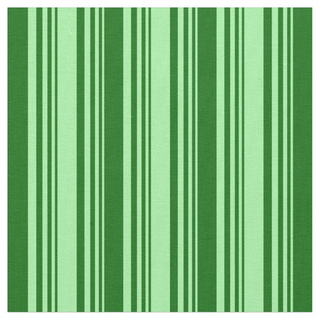Green and Dark Green Pattern Fabric (Close Up)
