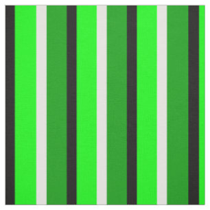 Green and Dark Green Stripes Pattern  Fabric