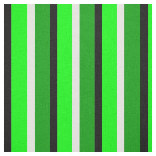 Green and Dark Green Stripes Pattern  Fabric (Swatch)