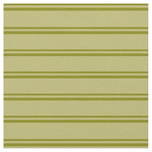 Green and Dark Khaki Colored Lined Pattern Fabric