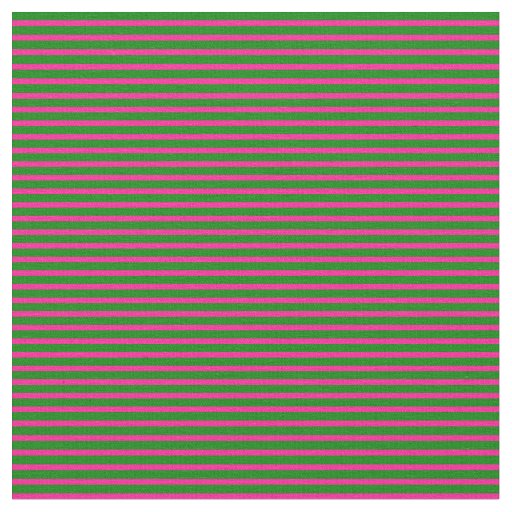 Green and Deep Pink Lined Pattern Fabric