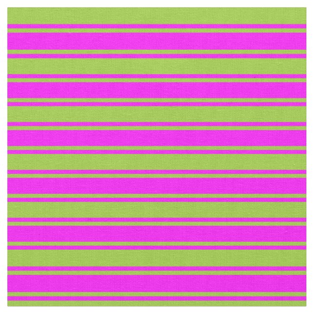 Green and Fuchsia Colored Pattern Fabric (Close Up)