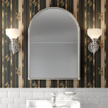 Green and Gold Art Deco Floral Strip Wallpaper<br><div class="desc">Add a touch of sophistication to your space with this green and gold floral stripe wallpaper, featuring Art Deco-inspired vertical stripes and elegant metallic accents. The symmetrical floral motifs and luxurious color palette bring timeless style and a hint of glamour to any room. Perfect for creating a modern, elegant look...</div>