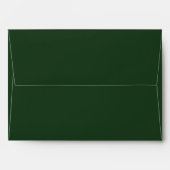 Green and Gold FAUX glitter Envelope (Back (Top Flap))