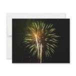 Green and Gold Fireworks Holiday Celebration