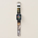 Green and Gold Fireworks Holiday Celebration Apple Watch Band