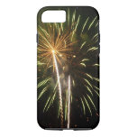 Green and Gold Fireworks Holiday Celebration iPhone 8/7 Case
