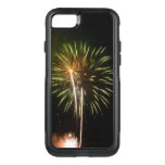 Green and Gold Fireworks Holiday Celebration OtterBox Commuter iPhone SE/8/7 Case