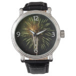 Green and Gold Fireworks Holiday Celebration Watch