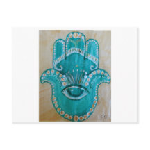 Green and Gold Hamsa
