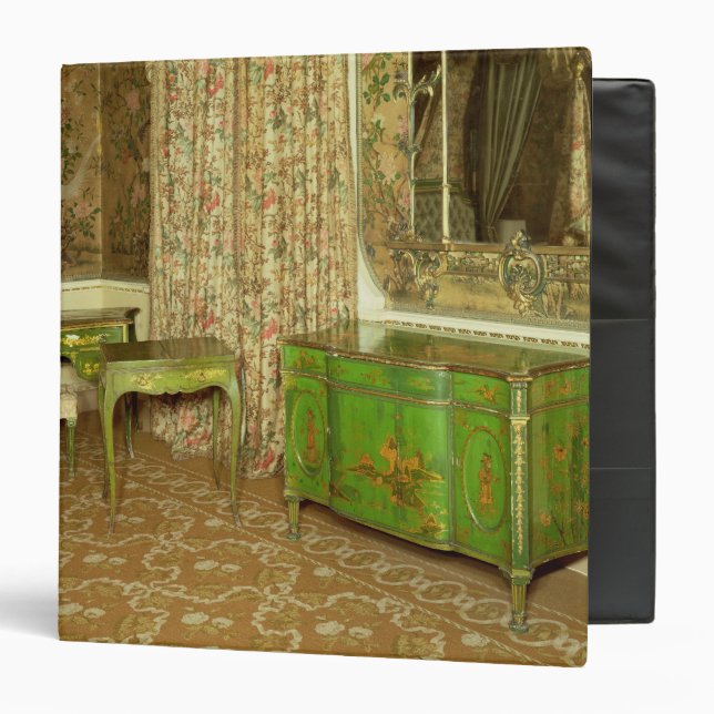 Green and gold lacquer furniture in the state binder (Front/Inside)