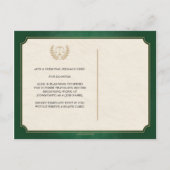 Green and Gold Law School Graduation Announcement (Back)