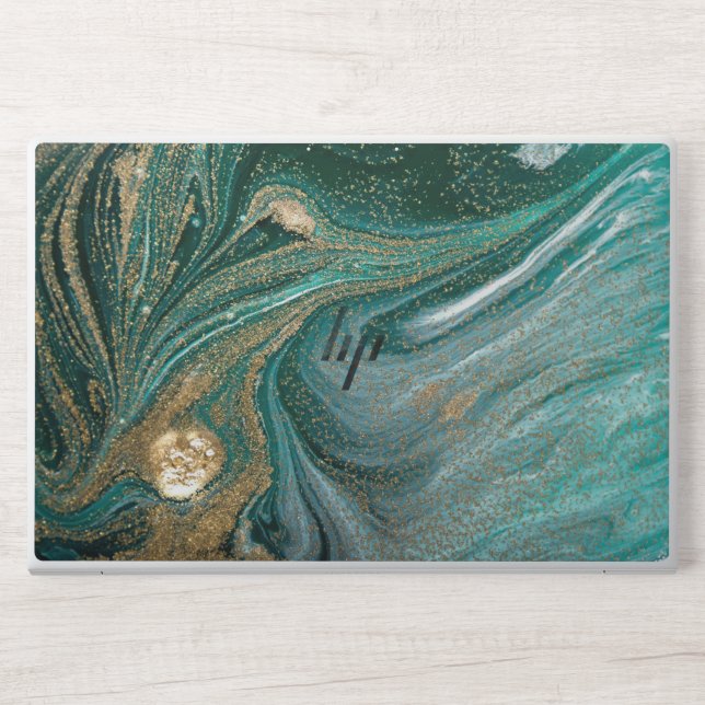  Green and gold  marble HP EliteBook 850 G5/G6  HP Laptop Skin (Front)