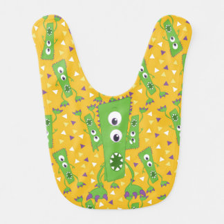 Green and Gold Monster Bib