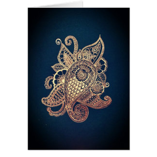 Green and gold Paisley Cards