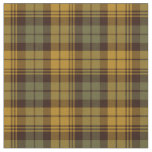 Green and Gold Rustic Plaid Fabric