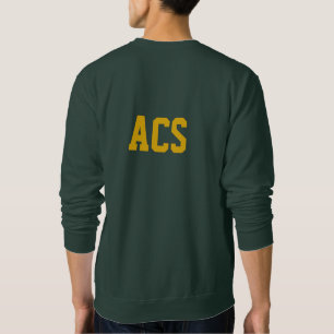 Green and Gold School Colors and Letters Sweatshirt