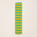 Green and Gold Stripes Scarf<br><div class="desc">Abstract digital art of green and gold stripes</div>